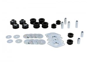 Toyota Tacoma Bushing Kits - Front + Rear - Whiteline - Body Mount Kit - Black - 2005