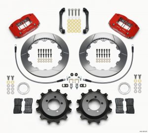 Subaru WRX Brake Kit - Rear - Wilwood - DynaPro Radial Kit 12.88in - Red - `06-`07