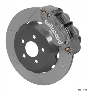 Ford Mustang Brake Kit - Rear - Wilwood - Forged Superlite 4R with 14.00in Rotor - Anodized - 2015