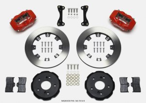 Acura RSX Brake Kit - Front - Wilwood - Forged Dynalite + 12.19in Rotors - Red - `02-`06