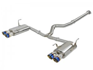 Subaru WRX Performance Exhaust - aFe - Cat Back, Dual Exit - Blue Flame - `15-`21