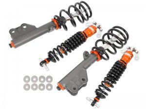 Ford Mustang Coilover Suspension Kit - Front + Rear - aFe - Featherlight Single Adjustable Street/Track - `15-`25