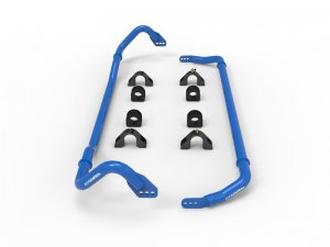 Chevrolet Corvette C8 Sway Bar Set - Front + Rear - aFe - 3-Way Adjustable - Blue - `20-`23