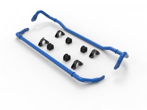 Chevrolet Corvette C8 Sway Bar Set - Front + Rear - aFe - 3-Way Adjustable - Blue - `20-`23