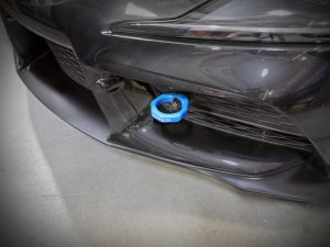Toyota GR Supra Tow Hook - Front - aFe - Control - Blue - `20-`25