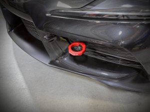Toyota GR Supra Tow Hook - Front - aFe - Red - `20-`25