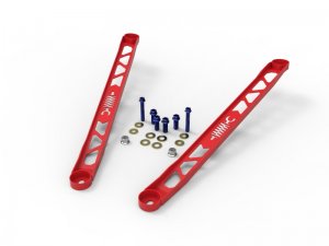 Toyota GR Supra Strut Brace - Front - aFe - 304 Stainless Steel - Red - `20-`23