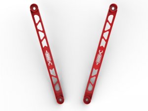 Toyota GR Supra Strut Brace - Front - aFe - 304 Stainless Steel - Red - `20-`23