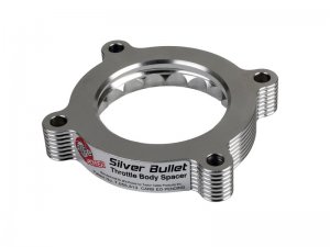 Ford Mustang Throttle Body Spacer - aFe - Silver Bullet - Silver - `11-`14