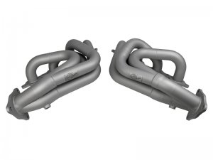 Chevrolet Corvette C8 Performance Exhaust - aFe - Twisted Steel Long Tube Header with Titanium Ceramic Coating - Titanium - `20-`25