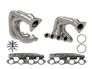 Chevrolet Corvette C8 Performance Exhaust - aFe - Twisted Steel Long Tube Header with Titanium Ceramic Coating - Titanium - `20-`25