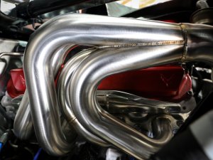 Chevrolet Corvette C8 Performance Exhaust - aFe - Twisted Steel Long Tube Header with Titanium Ceramic Coating - Titanium - `20-`25