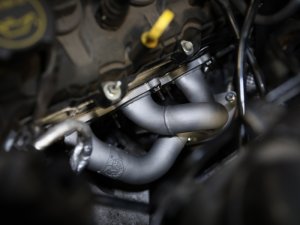 Ford Mustang Performance Exhaust - aFe - Twisted Steel Shorty Header with Titanium Coat Finish - `11-`17