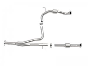 Toyota Tacoma Performance Exhaust - aFe - Twisted Steel Y-Pipe w/ Cat - `16-`20