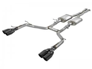 Dodge Challenger Performance Exhaust - Rear - aFe - MACH Force-Xp Cat Back - Black - `15-`21