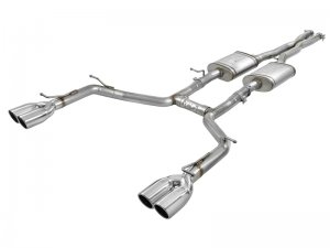 Dodge Challenger Performance Exhaust - Rear - aFe - MACH Force-Xp Cat Back - Polished - `15-`19