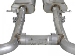 Dodge Challenger Performance Exhaust - Rear - aFe - MACH Force-Xp Cat Back - Polished - `15-`19