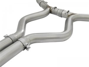 Ford Mustang Performance Exhaust - aFe - MACH Force-Xp 3in 304 SS Cat-Back - Polished Tips - `15-`17