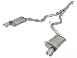 Ford Mustang Performance Exhaust - aFe - MACH Force-Xp Cat Back - Polished - `15-`16