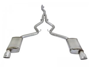 Ford Mustang Performance Exhaust - aFe - MACH Force-Xp Cat Back - Polished - `15-`16