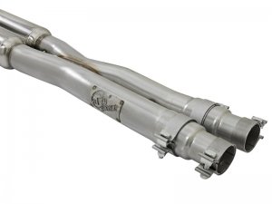 Ford Mustang Performance Exhaust - aFe - MACH Force-Xp 3in Sport Tone Cat-Back w/ Resonator - Polished - `15-`17