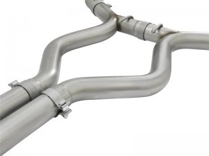Ford Mustang Performance Exhaust - aFe - MACH Force-Xp 3in Sport Tone Cat-Back w/ Resonator - Polished - `15-`17
