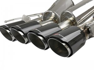 Chevrolet Corvette Performance Exhaust - Rear - aFe - MACH Force-Xp Axle-Back with Carbon Fiber Tips - Carbon Fiber - `14-`19