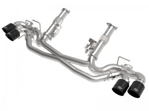 Chevrolet Corvette C8 Performance Exhaust - aFe - MACH Force-Xp Cat Back - Black - `20-`25