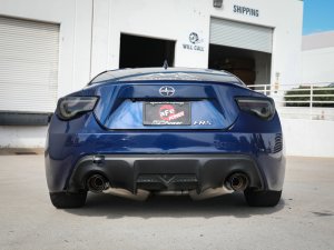 Subaru BRZ Performance Exhaust - Rear - aFe - Axle Back, Dual Tips, 304SS - Carbon Fiber - `13-`15