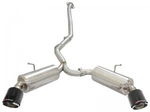 Subaru BRZ Performance Exhaust - Rear - aFe - Axle Back, Dual Tips, 304SS - Carbon Fiber - `13-`15
