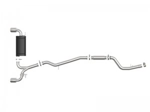 Toyota Supra Performance Exhaust - aFe - Takeda Cat Back - Polished - `20-`25