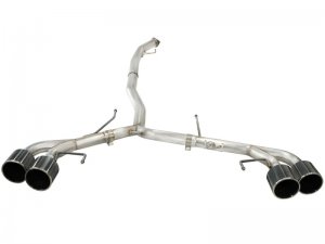 Nissan GT-R Performance Exhaust - aFe - Cat Back, Dual Transverse, Takeda 3in to 2-1/2in - Carbon Fiber - `09-`14