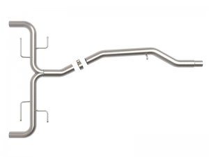 Alfa Romeo Giulia Performance Exhaust - Rear - aFe - Mach Force-Xp 2in to 2-1/2in 304SS Axle-Back -