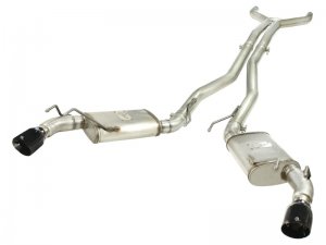 Chevrolet Camaro Performance Exhaust - aFe - MACH Force-Xp Cat Back - Gloss Black - `10-`13
