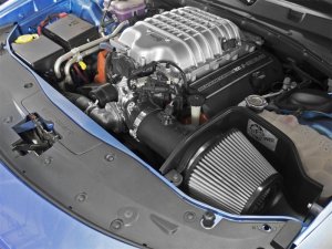 Dodge Challenger SRT Hellcat Performance Air Intake - aFe - Magnum FORCE Stage-2 Cold Air Intake System w/ Pro DRY S Filter - `15-`16