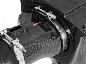 Dodge Challenger SRT Hellcat Performance Air Intake - aFe - Black Series Carbon Fiber CAIS w/ Pro 5R & Pro DRY S Filters - Black - `15-`16
