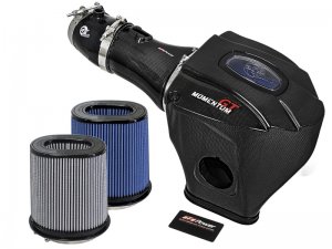 Dodge Challenger SRT Hellcat Performance Air Intake - aFe - Black Series Carbon Fiber CAIS w/ Pro 5R & Pro DRY S Filters - Black - `15-`16