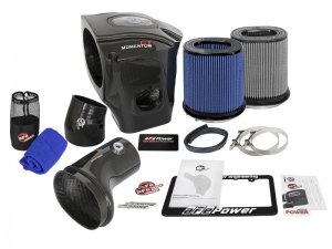 Dodge Challenger SRT Hellcat Performance Air Intake - aFe - Black Series Carbon Fiber w/ Pro 5R & Pro DRY S Filters - Black - `17-`18