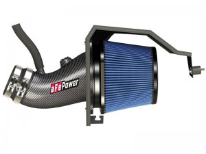 Dodge Challenger Performance Air Intake - aFe - Track Series Carbon Fiber Intake System w/ Pro 5R Filter - Carbon Fiber - `11-`17
