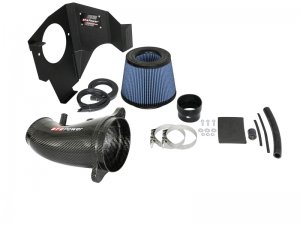Dodge Challenger Performance Air Intake - aFe - Track Series Carbon Fiber Intake System w/ Pro 5R Filter - Carbon Fiber - `11-`17