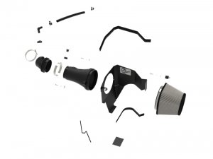 Dodge Challenger SRT Hellcat Performance Air Intake - aFe - Magnum FORCE Stage-2XP Cold Air Intake System w/ Pro DRY S - Black - `17-`23