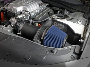 Dodge Charger SRT Hellcat Performance Air Intake - aFe - Magnum FORCE Stage-2XP w/ Pro DRY S - Black - `17-`23
