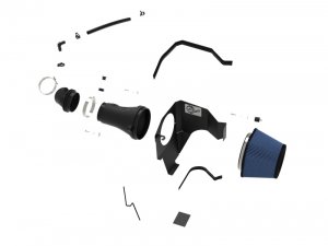 Dodge Charger SRT Hellcat Performance Air Intake - aFe - Magnum FORCE Stage-2XP w/ Pro DRY S - Black - `17-`23