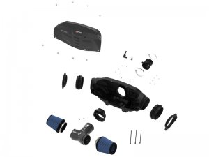 Chevrolet Corvette C8 Performance Air Intake - aFe - Black Series Carbon Fiber Pro 5R - Black - `20-`25