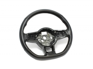 Volkswagen Golf Mk 7 GTI Steering Wheel Cover - Carbon Fiber 