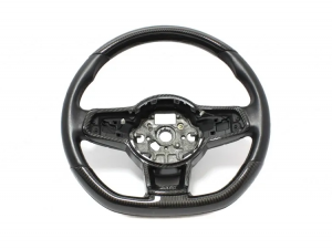 Volkswagen Golf Mk 7 GTI Steering Wheel Cover - Carbon Fiber 