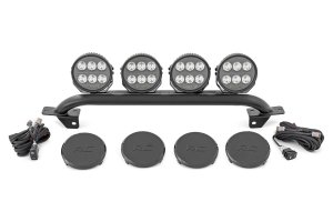 Ford Bronco Front Light Bar Mount - OE Modular Steel Bumper - 6.5 Inch Round LED (Quad) Ford Bronco Front Light Bar Mount - OE Modular Steel Bumper - 6.5 Inch Round LED (Quad)