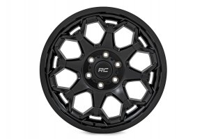 Custom Wheel 80 Series - One-Piece - Semi Gloss Black | 20x10 | 8x170 | -19mm - Rough Country Custom Wheel 80 Series - One-Piece - Semi Gloss Black | 20x10 | 8x170 | -19mm - Rough Country
