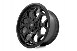 Custom Wheel 80 Series - One-Piece - Semi Gloss Black | 20x10 | 8x170 | -19mm - Rough Country Custom Wheel 80 Series - One-Piece - Semi Gloss Black | 20x10 | 8x170 | -19mm - Rough Country