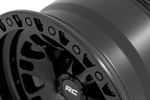 Custom Wheel 82 Series Wheel - One-Piece - Semi Gloss Black | 18x9 | 5x5.5 | -12mm - Rough Country Custom Wheel 82 Series Wheel - One-Piece - Semi Gloss Black | 18x9 | 5x5.5 | -12mm - Rough Country